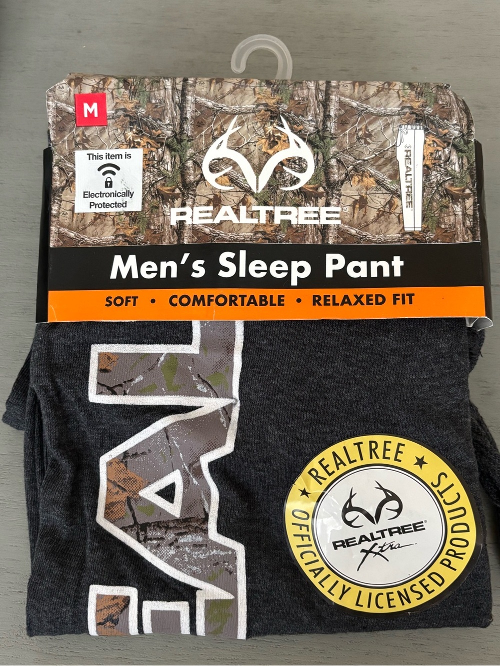 Realtree Men's Sleep Pant - Dark Gray